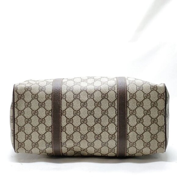 Authentic Gucci Vintage Brown PVC Hand Bag mn388-112725 - Picture 8 of 16